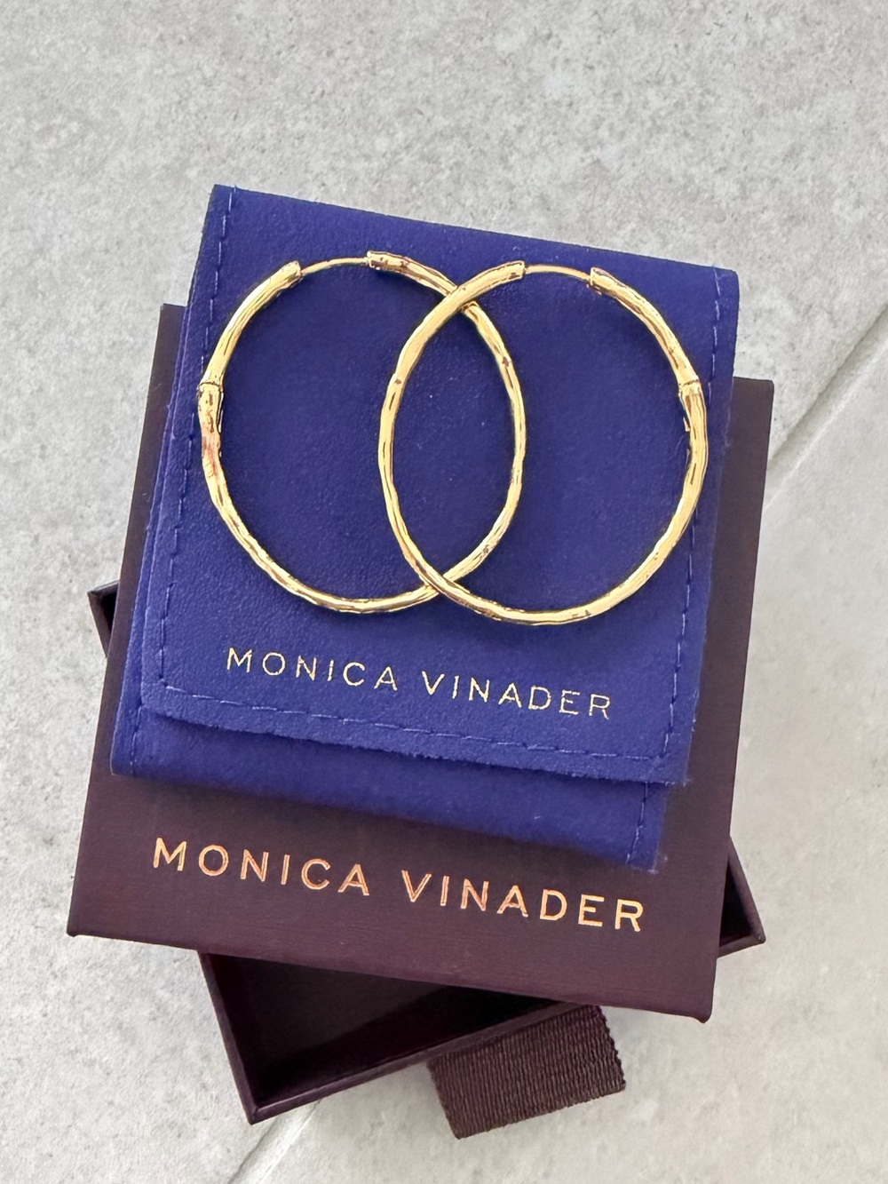 Monica Vinader Hoops - NEW